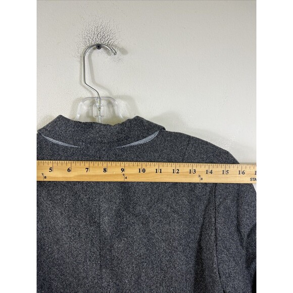 J CREW Women’s Gray Tweed Blazer Size 6 Charcoal Jacket 77388 - Picture 7 of 9